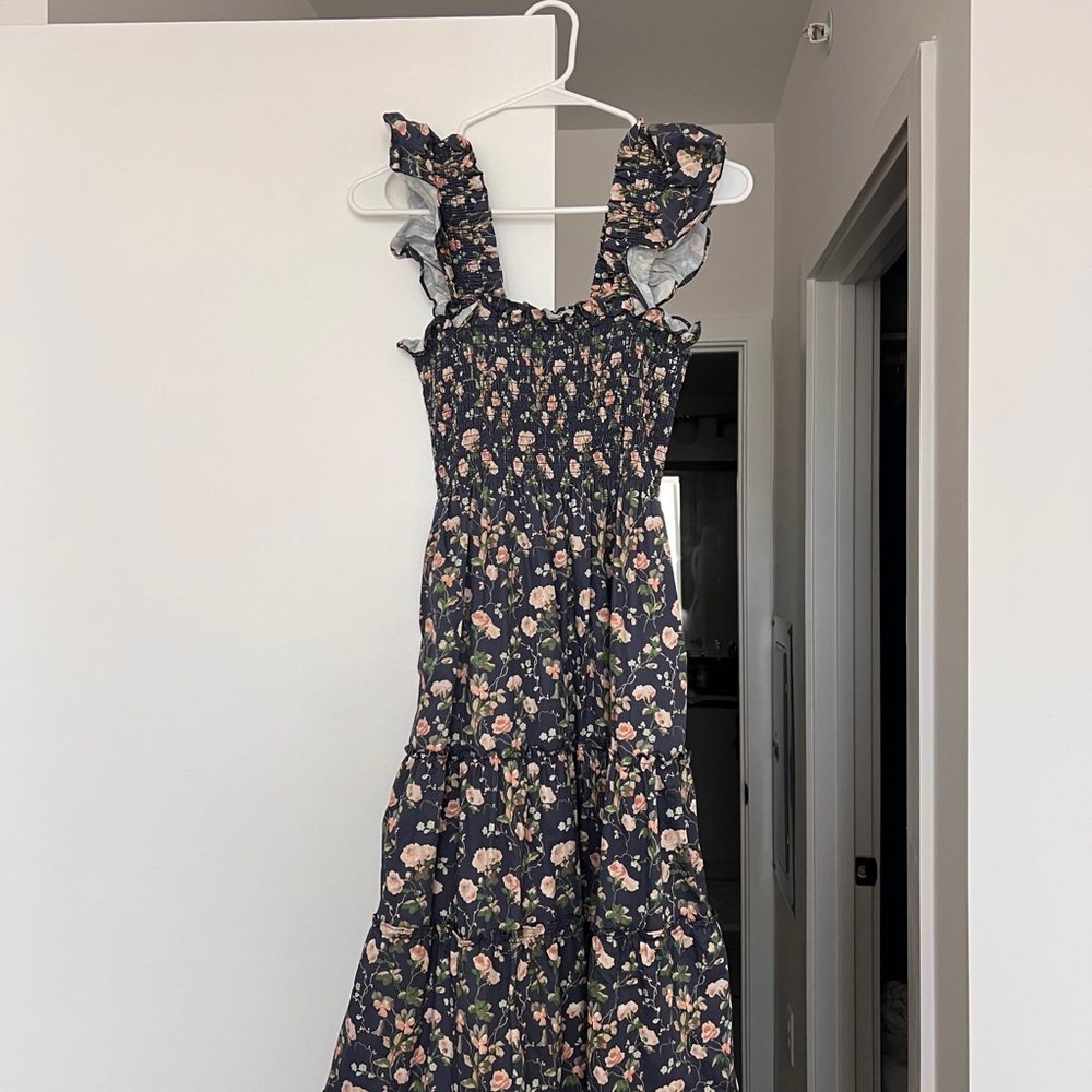 Hill House - The Ellie Nap Dress - Navy Bluebonnet - Picture 2 of 4